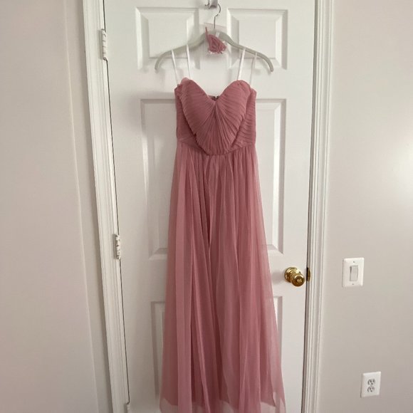 Birdy Grey Christina Convertible Dress in Dusty Rose - Picture 1 of 9